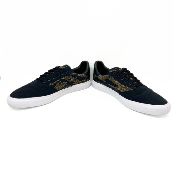 Adidas Mens 3MC Vulc Skateboarding Shoes Sneakers Black Brown Night Cargo - Picture 7 of 13